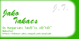 jako takacs business card